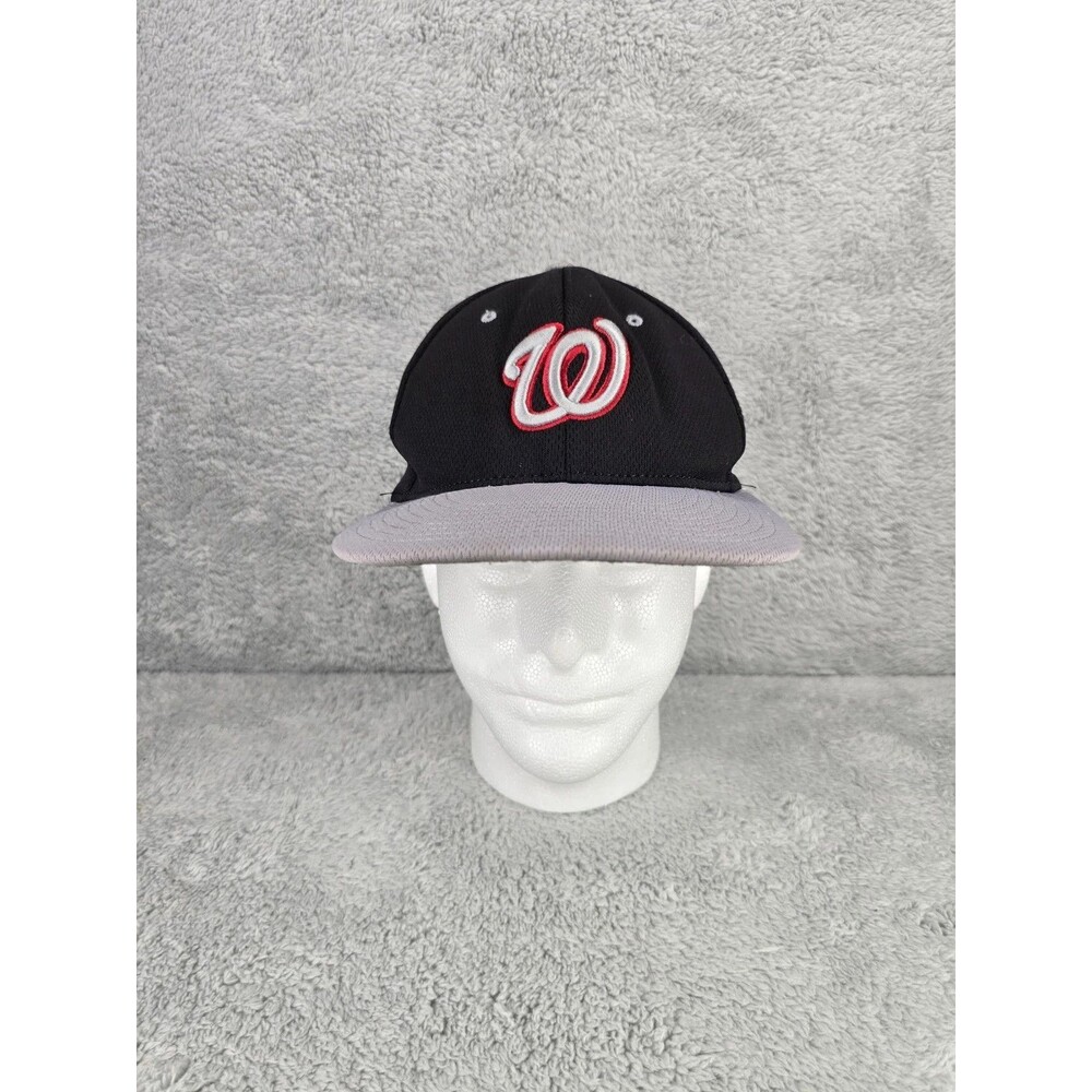 Richardson Snapback Cap Washington Nationals Style Black Gray Embroidered Hat...